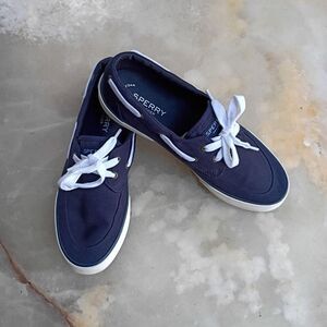 Sperry Women's Navy and Blue Boat Shoes